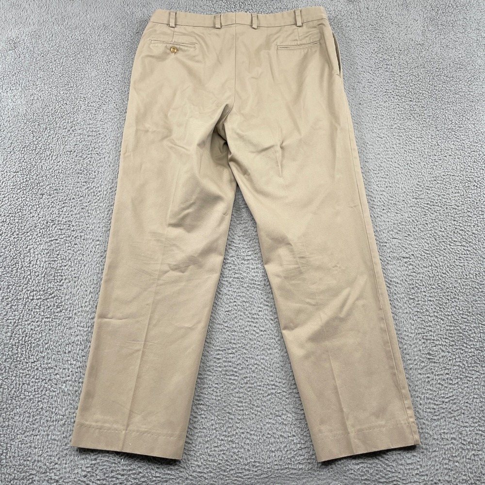 Bills Khakis Pants Mens 40x33 Tan Beige Cotton Twill Straight Leg USA Flat - Picture 2 of 10